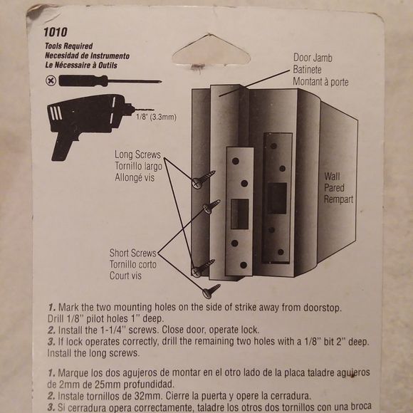 Brass First Watch Security Strike for Doors - Picture 6 of 6